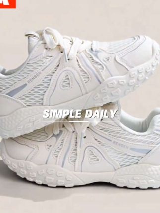 夏季新款女鞋运动登山鞋透气百搭夏季德训鞋时尚休闲鞋防滑鞋子女