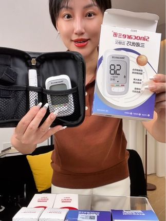 三诺优巧血糖仪,国际新标准准确度更高,五秒快速出值#血糖仪