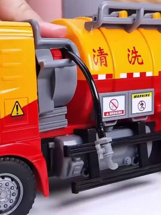 大号环卫车玩具儿童吸污车垃圾车工程车3模型仿真道路清洁车男孩6
