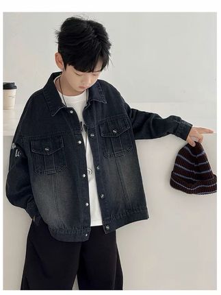 【高品质】男童春秋款牛仔外套2025秋季新款中大童儿童炸街帅气外套#男童牛仔外套 #儿童牛仔外套 #高品质童装 #潮酷穿搭 #潮童穿搭