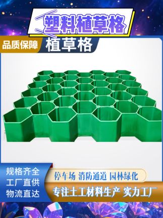 塑料材质设计,网格结构助力草坪生长。适配停车场、消防车道等场地,兼顾绿化与承重需求。小区、屋顶花园铺设便捷,打造绿意空间。高尔夫球场等场景适用,实用与美观结合。多种场景适配,满足不同绿化需求。 #植草格 #绿化材料 #停车场绿化 #屋顶花园 #多功能网格砖