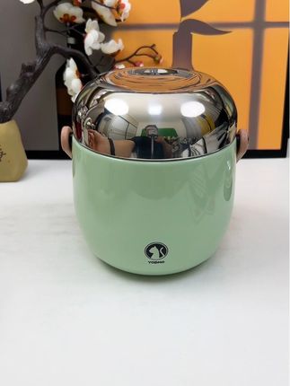 316不锈钢保温饭盒来了,保温保鲜12小时,盖子能当做饭碗,不撒汤不漏水送餐具保温袋#保温桶 #带饭上班 #保温饭盒