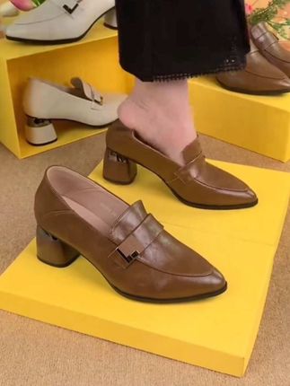 【Ciafoce纤芙森】005气质时尚百搭复古高跟尖头女士跟鞋5#皮鞋 #皮鞋女 #尖头皮鞋