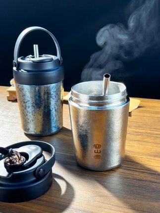 .纯钛水杯,轻巧便携户外旅行泡茶杯#茶具 #茶文化