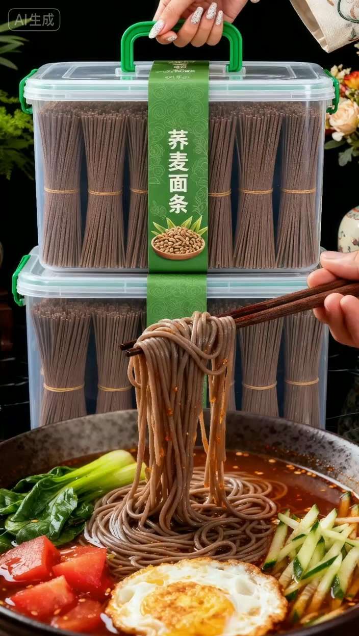 5斤荞麦面条。荞麦面条来活动啦#荞麦面 #东北荞麦面条 #健康面食 #强烈推荐 #好吃到停不下来
