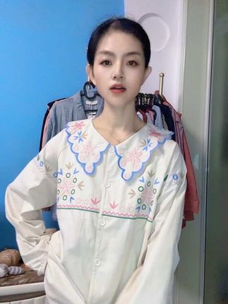 #重工刺绣 #睡衣穿搭 #睡衣外穿 #家居服