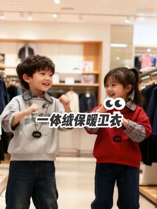 #即梦AI上洋气上衣女童可穿 一体绒保暖卫衣#高品质童装 #萌宝潮童穿搭 #帅帅哒 #最美童年 🔥🔥🔥😂😂😂