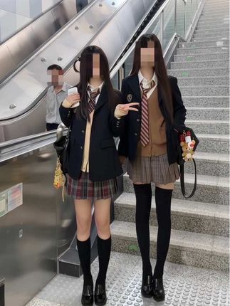 秋天就这样和闺蜜双子 #jk #jk制服 #jk秋冬穿搭 #御茶家jk #氛围感