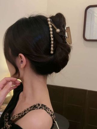 #高级感珠珠抓夹#美出高级感#z字型珠珠抓夹#头饰发饰