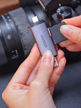 抖音旗舰 绿联读卡器usb3.0双卡高速多功能sd内存卡转换type-c转换器多合一#便携 #读卡器三合一 #读卡器 #转换器 #绿联读卡器