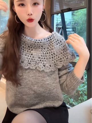 #休闲舒适 #今日穿搭 #毛衣#甜美穿搭 #优雅气质