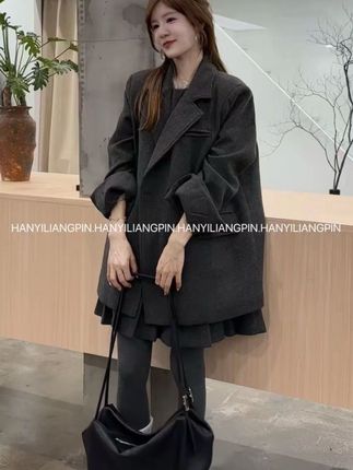 韩系时尚西装套装女#时尚西装套装 #百搭西装 #时尚背心裙 #韩系穿搭 #秋冬新款