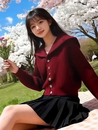 百搭针织毛衣#女装穿搭 #甜美穿搭 #清纯女神 #春秋穿搭 @DOU+上热门