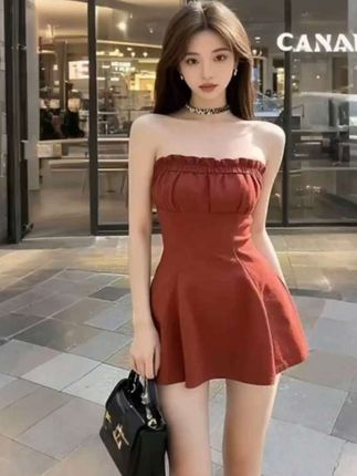 #辣妹穿搭#优雅气质#收腰显瘦#连衣裙#DOU+小助手