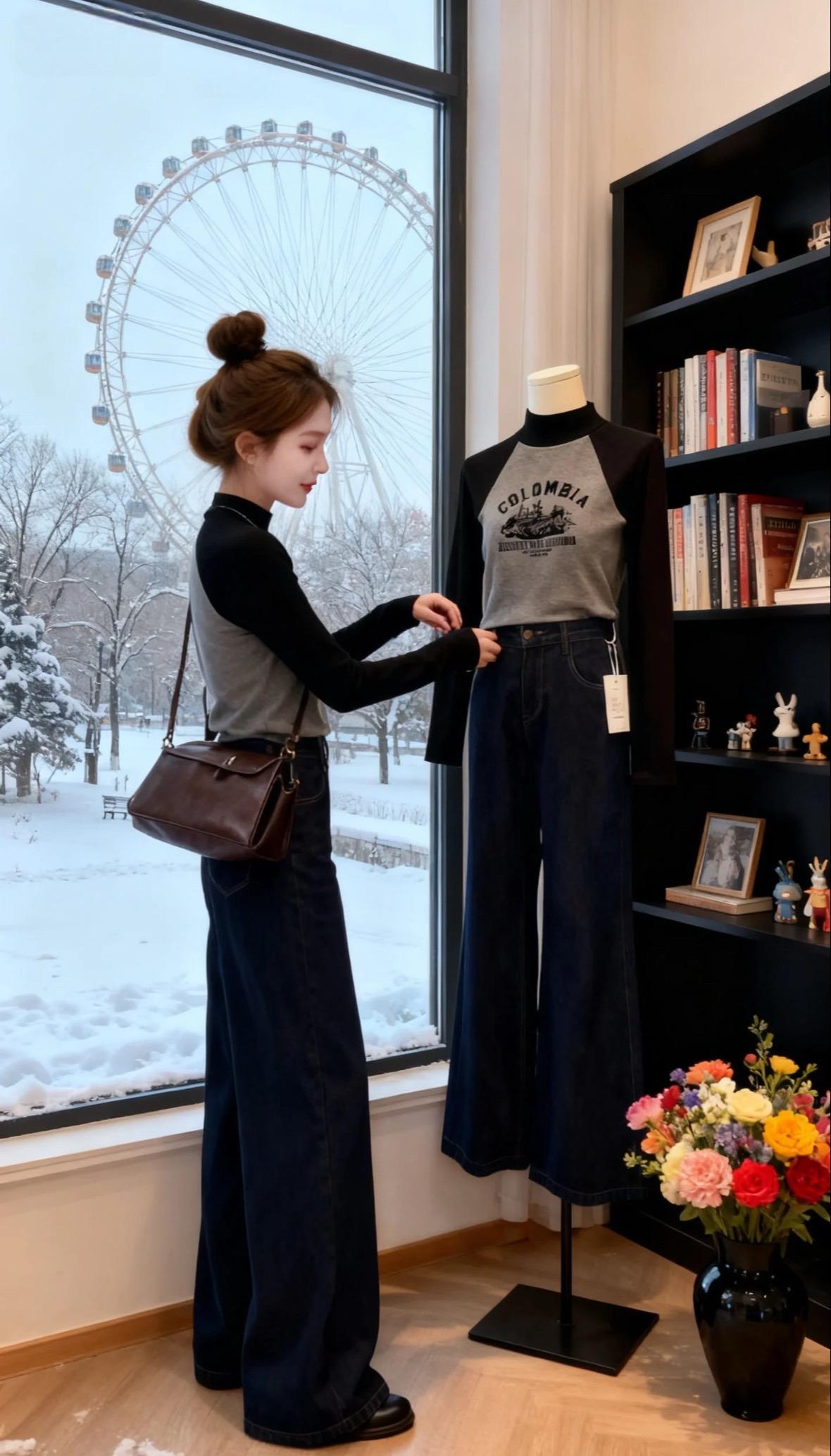 《琥珀流光穿搭:雪天摩天轮下的时尚女主剧本》 雪簌簌落在摩天轮的座舱上,林薇抱着纯白猫咪,黑灰拼接的“琥珀流光”风上衣衬得她明媚又温柔。下一秒,她坐在窗边吧台,指尖在键盘跳跃,同款穿搭在暖光里更显随性时髦。 从撸猫的治愈时刻到高效工作的干练模样,林薇的“琥珀流光穿搭”适配所有生活场景。雪景与摩天轮作背景,她活成了都市剧女主——时尚不被风格定义,就像这冬日里的穿搭,既有软萌感,又能hold住职场范儿。#冬日穿搭灵感 #时尚女主既视感 #琥珀流光穿搭#晒晒我的秋日穿搭#小个子女生秋冬穿搭@抖加🔥上热门🔥dou+🔥热点宝 @DOU+上热门