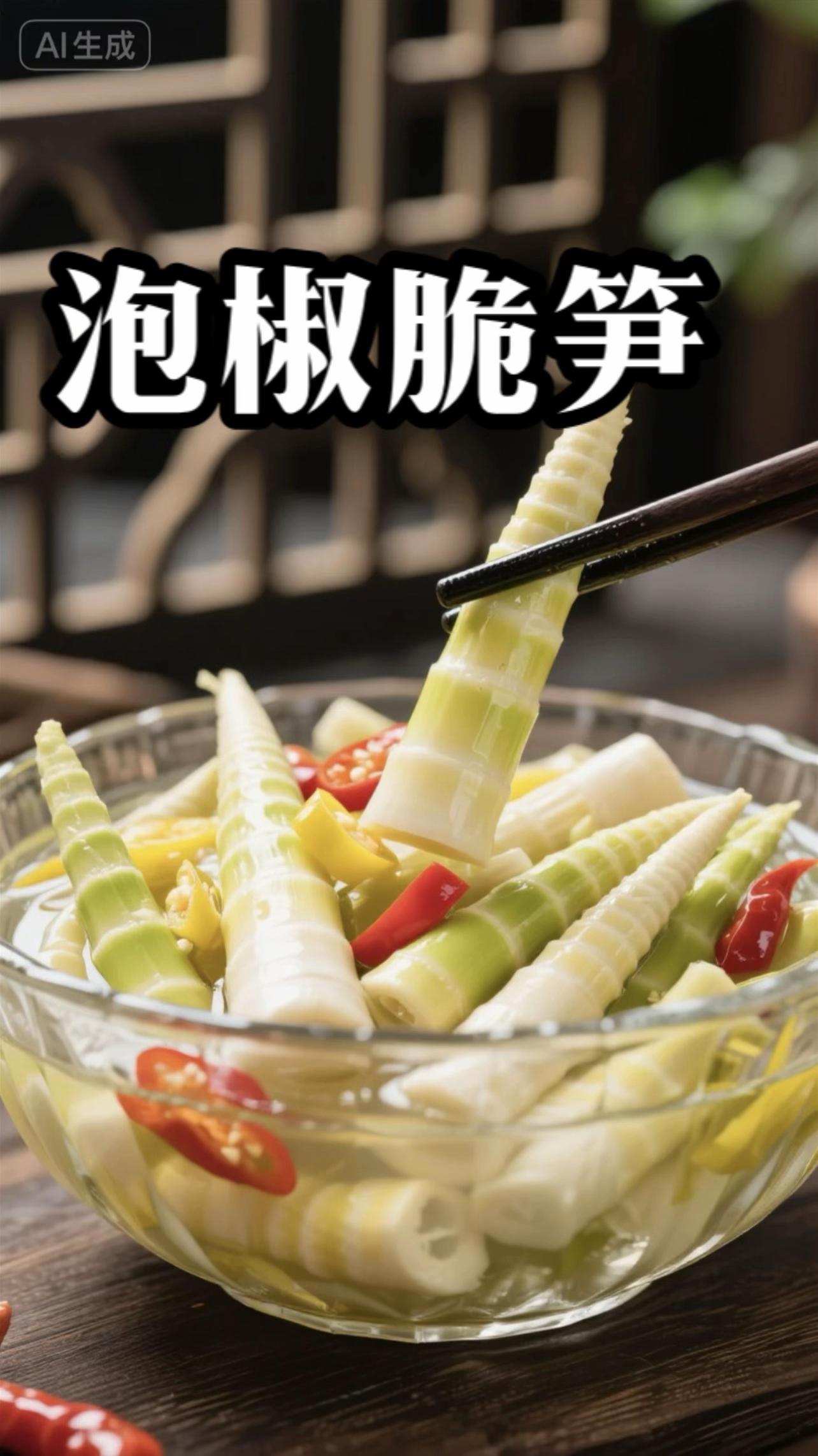 泡椒脆笋,地地道道的川味,巨好吃。喜欢吃辣的朋友们看过来了,这个就是最近很火的泡椒竹笋,吃起来酸辣爽口,特别过瘾!它是这种袋装的,携带很方便,打开就能吃,里面都是新鲜的笋片,搭配上泡椒,真的是太好吃了,一口下去又酸又辣又脆,咯吱咯吱的,真的超级好吃,喜欢吃的赶紧去下单吧!#泡椒笋#泡椒脆笋#笋 #美食#抖音美食推荐官