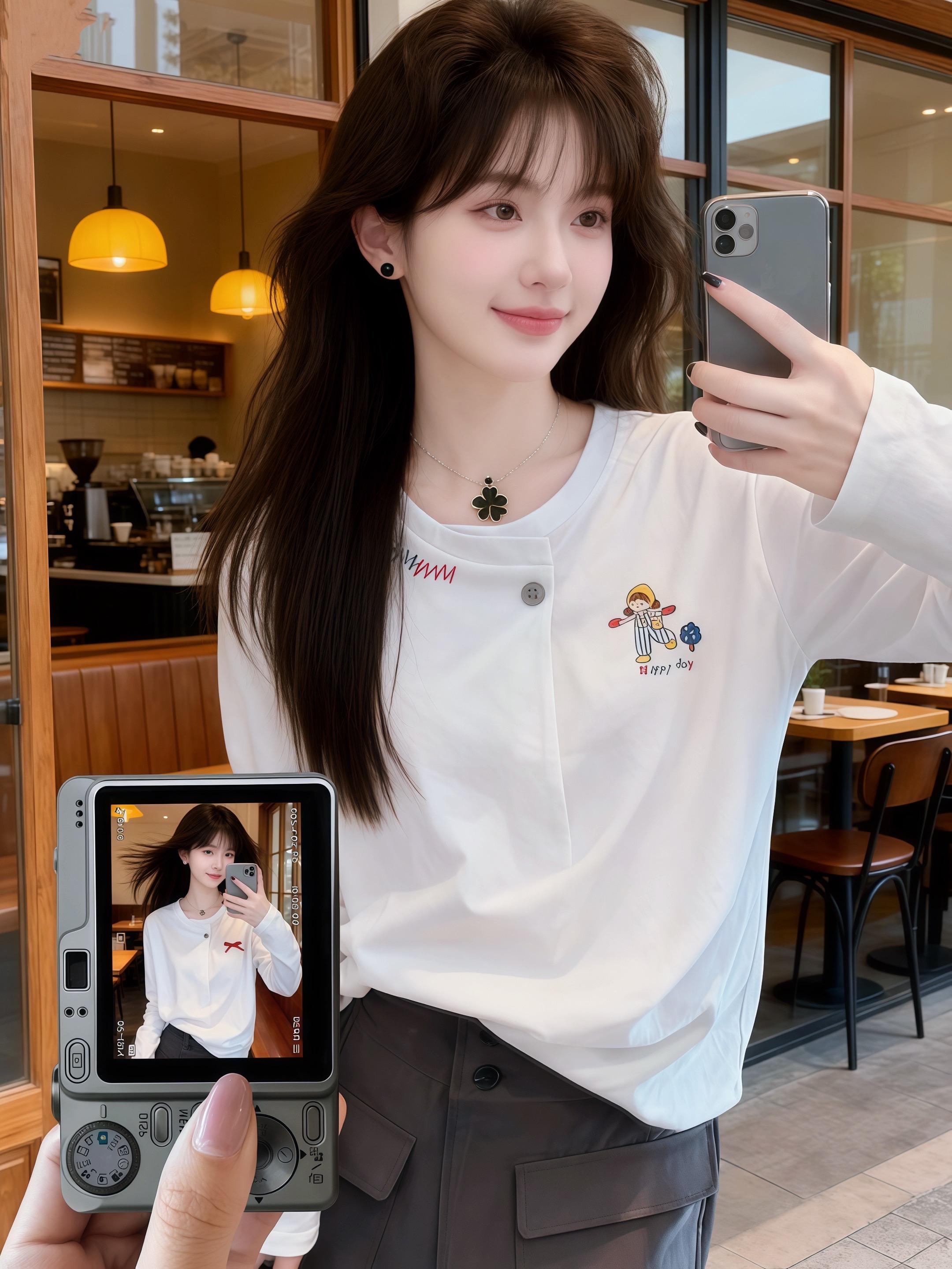 #秋日氛围感穿搭 #小众设计感上衣 #纯棉T恤yyds #短言情#小个子显高显瘦穿搭