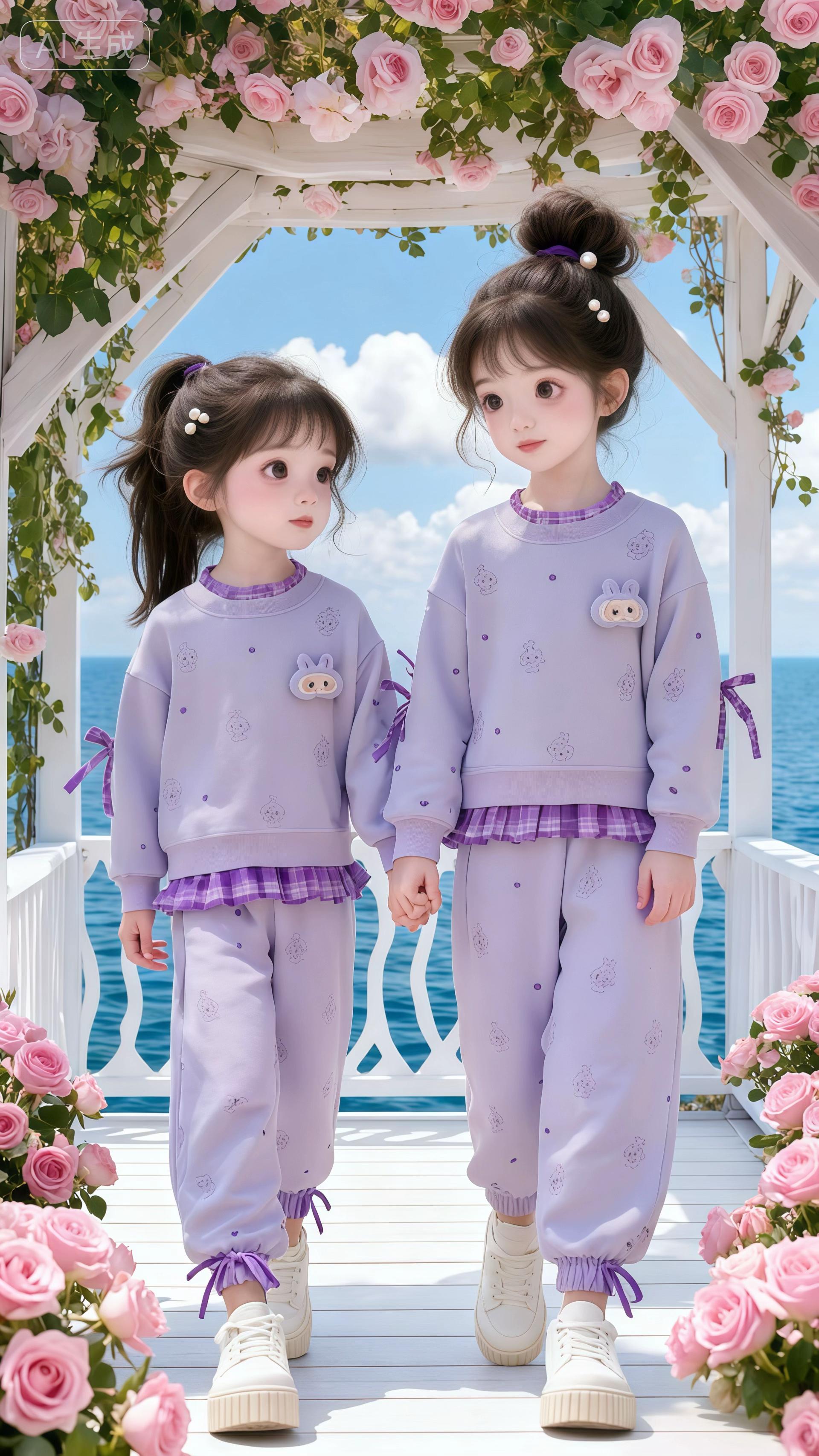 #女童套装 #团圆搭子选伊利 #女童穿搭 #女童洋气服装推荐