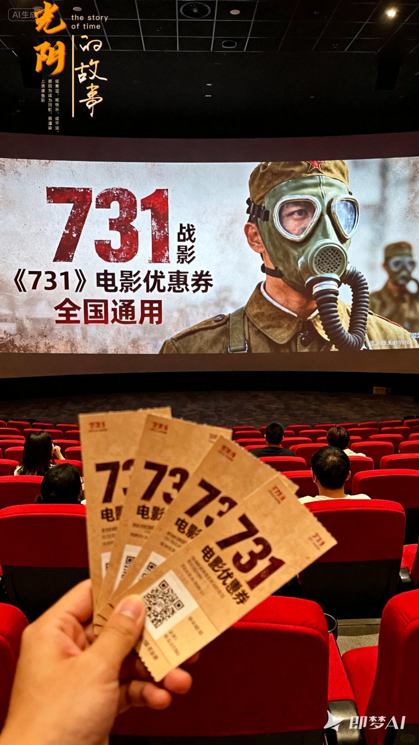 #731电影 #电影热烈上映 #勿忘国耻牢记历史 #推荐电影 #电影🎬