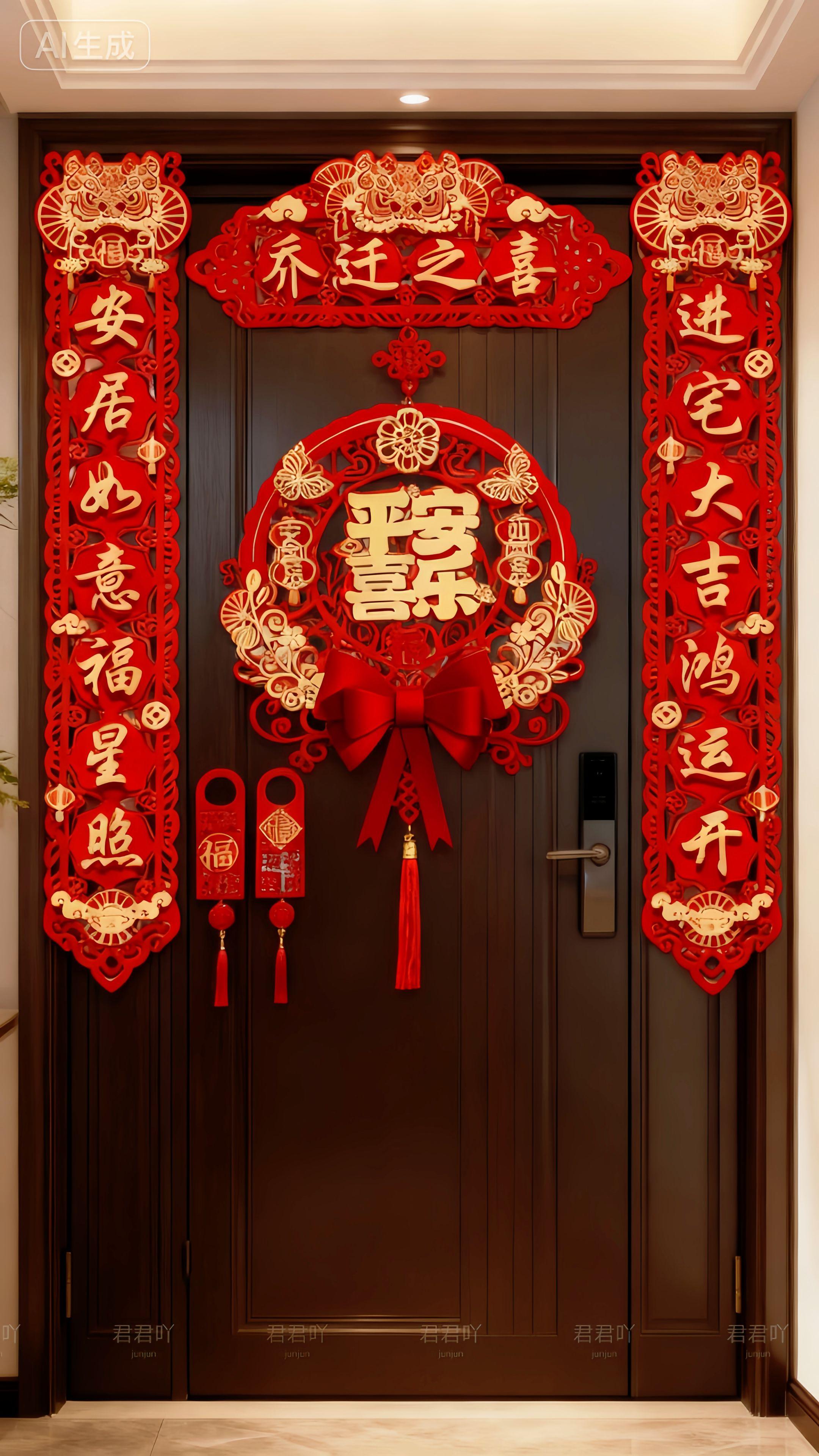 乔迁新居,门面点睛之笔,颜值出众,一贴上门,新居气派感立显。#新家装修日记 #新家你好 #新家入住 #家居生活