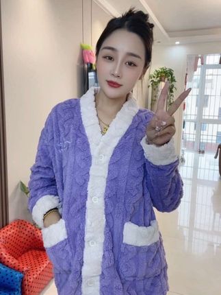 家里降温正好需要!珊瑚绒睡衣也太值了!便宜还好穿 赶紧安排!颜色真的爱了😍#珊瑚绒家居服套装 #保暖又好看 #我可真会买