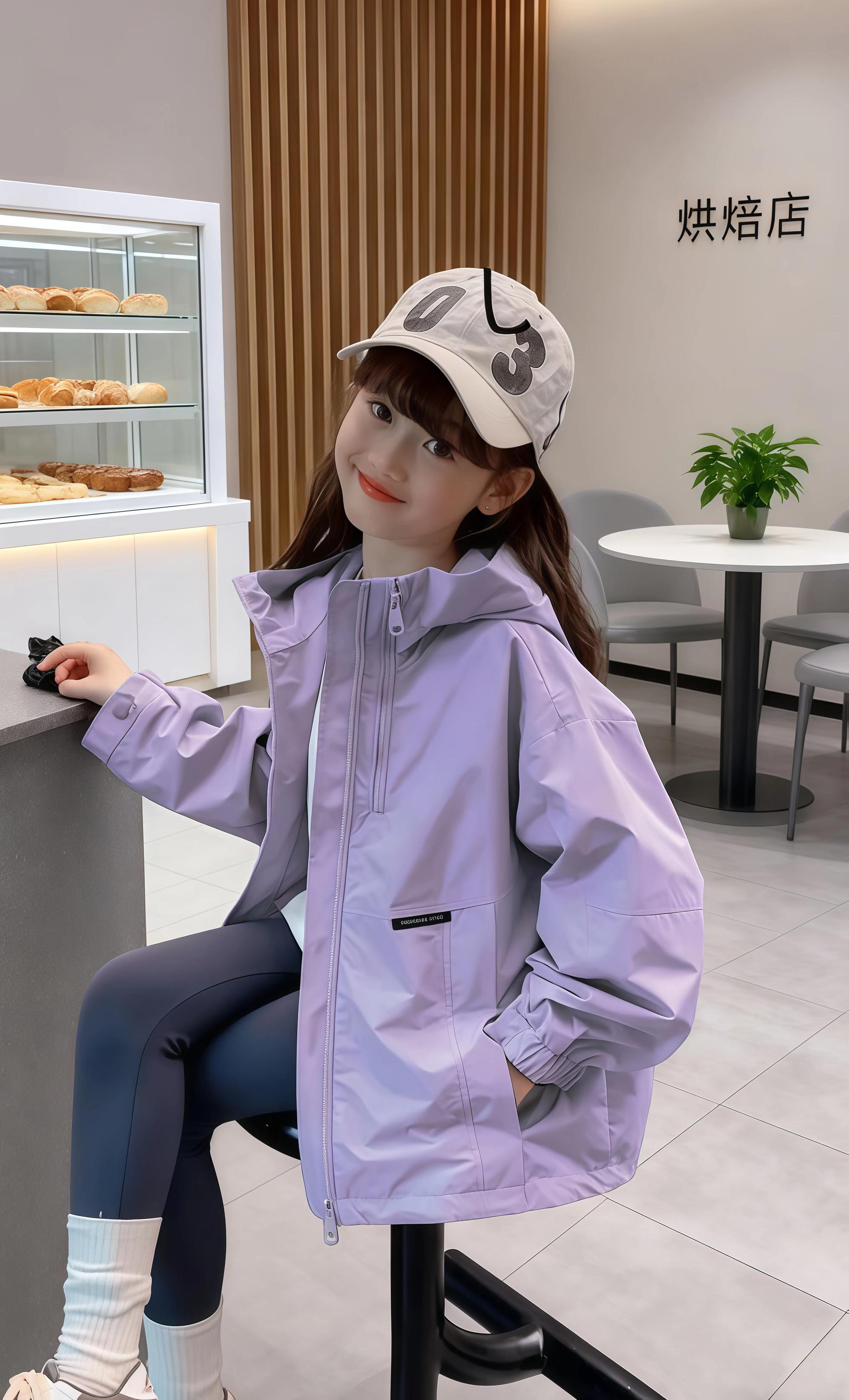 #出游穿搭 #酷女孩穿搭 #酷酷的小姐姐 #外套穿搭 #女童秋季外套