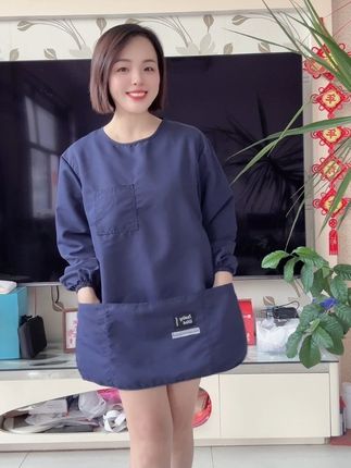 小个子大口袋防油污短款罩衣#罩衣 #围裙