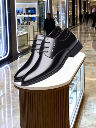 啄木鸟皮鞋男商务正装2024休闲鞋加绒棉鞋男士尖头新郎结婚男鞋子#品质好物