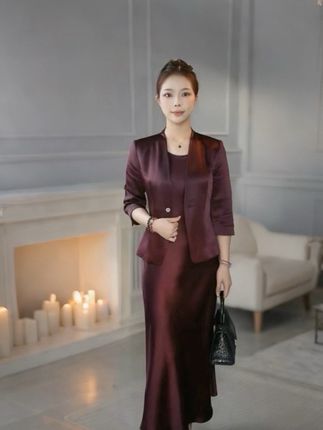 时尚三醋酸气质小西装外套 #穿搭#气质小西装外套 #穿搭每日穿搭