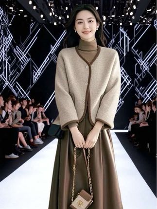 #外套 #毛呢外套 #通勤搭配 #新款小个子洋气超好看短款小香风毛呢外套女秋冬款#这也太好看了