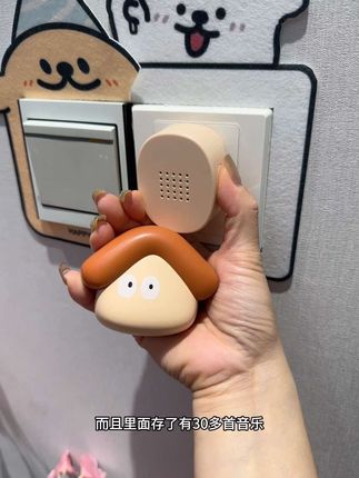 家用无线门铃颜值天花板!皮特露西北欧呆萌造型,厕所卧室大门都能用~#无线门铃推荐 #北欧家居 #可爱门铃 #家用呼叫神器 #创意响铃