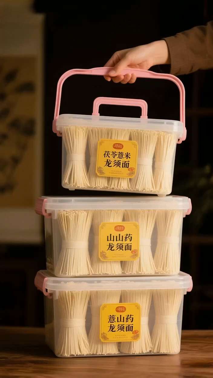 茯苓薏米山药龙须面——健康与美味并存。茯苓薏米山药龙须面——健康与美味并存的理想早餐! 还在为每天吃什么早餐而烦恼?这一碗,让全家人的味蕾与营养同时满足! 甄选优质茯苓、薏米、山药等天然滋养食材,搭配细滑劲道的龙须面,开水几分钟,鲜香即可端上桌。 清爽不腻,口感细腻,爸妈都称赞,天天吃也不觉得腻! #茯苓薏米山药龙须面 #健康早餐 #营养面条 #每日分享
