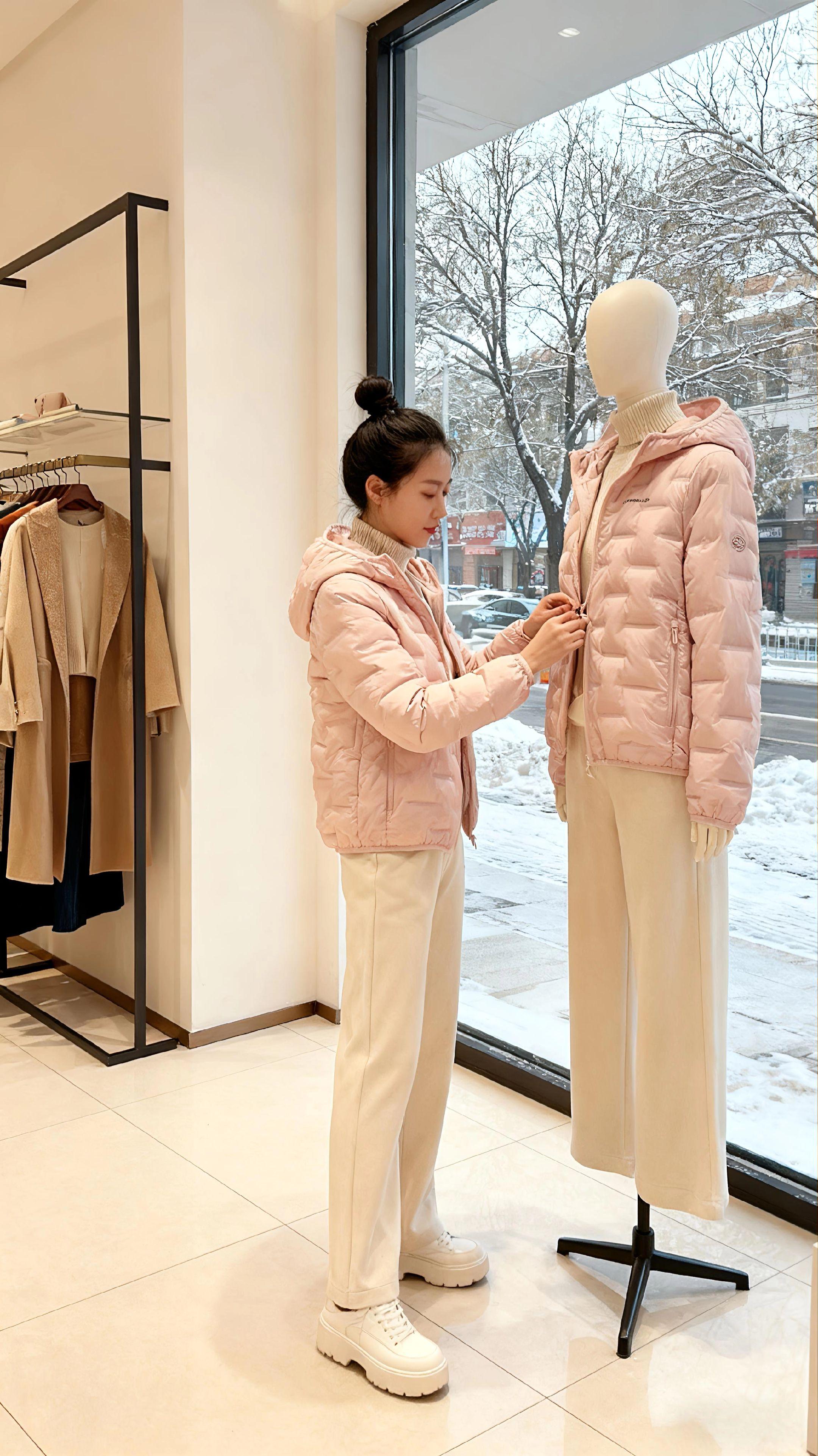 冬日暖阳下,轻盈羽绒服如云朵般温柔拥抱。🌸浅粉色点缀冬日沉闷,时髦与温暖并存。#羽绒服 #休闲风也能很高级 #秋季日常实用穿搭思路分享 #秋冬都市硬核穿搭 #秋冬穿搭新鲜感在线