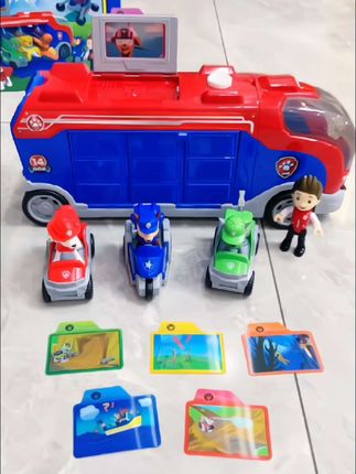 汪汪队玩具车全套,瞭望塔回力巡逻惯性车,救援巴士玩具车#汪汪队立大功 #汪汪队立大功玩具 #汪汪队 #玩具车