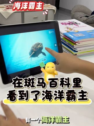 在斑马百科里看到了海洋霸主#斑马百科#海洋生物#百科知识#古代生物#亲子互动