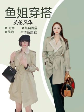 YN-SHUZE【英伦风华】廓形翻领中长款风衣#大学生快速穿搭 #抖音商城大牌钜惠 #无限回购的宝藏单品#保暖不臃肿的冬季中性风穿搭 #dou上热门 @DOU+小助手@DOU+上热门 @创作灵感小助手