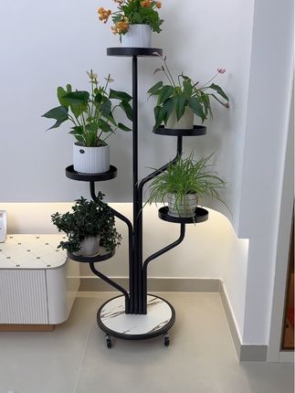 轻奢花架摆放在客厅太高级了#花架