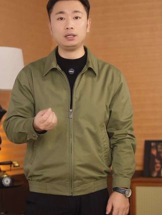 秋季新款老钱风男士夹克调节袖口成熟稳重商务休闲男外套100%纯棉#品质男装 #男士外套 #商务休闲 #夹克外套#春秋新款