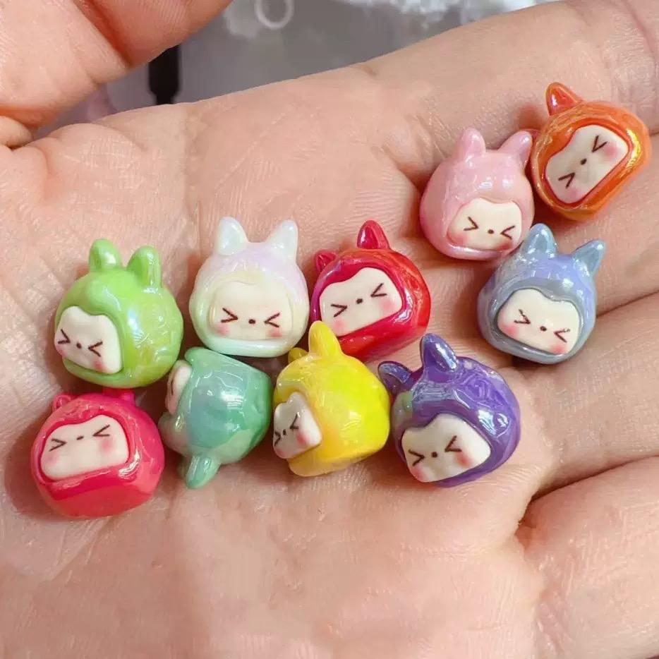 电镀实色kiki小小孙返场。#手工diy #迷你款 #桌面摆件 #对对碰 #双许愿
