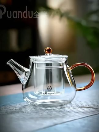 耐高温玻璃家用花茶壶泡茶器带过滤茶壶茶水分离泡茶壶#茶壶#茶具好物推荐 #茶生活 #器物之美 #玻璃茶具