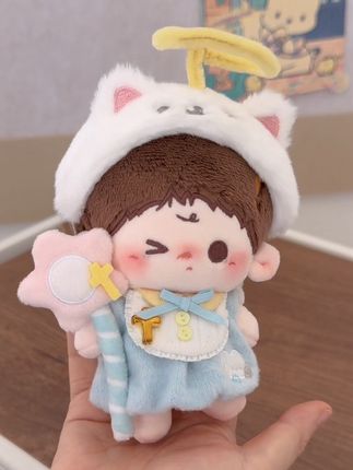 新品天使喵喵10cm试穿视频来啦! #娃衣 #10cm海星体娃娃 #10cm棉花娃娃 #10cm棉花娃娃衣服 #棉花娃娃日常