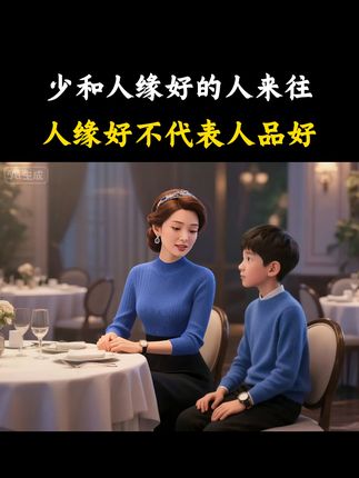 尽量少和人缘好的人来往,人缘好并不代表人品好。#育儿 #亲子教育 #父母必看系列 #人缘好不代表人品好 #剪映