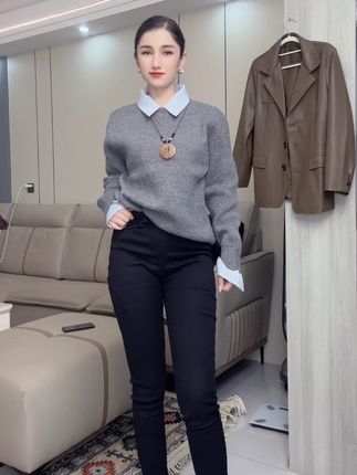 #每日分享 #假两件毛衣 #冬季穿搭 #抖音二创激励计划 #原创视频