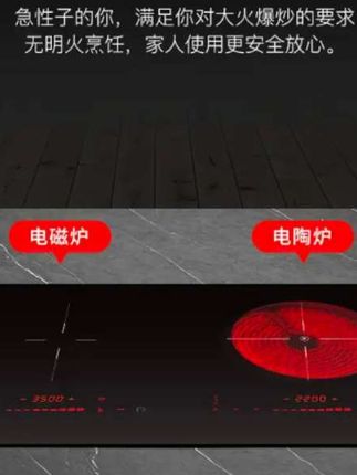 #嵌入式双灶电磁炉 #硕高电磁炉 #一电一陶双灶 #双灶电磁灶 #平面电磁炉