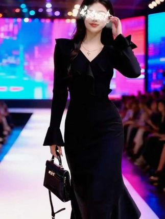 谁的衣橱还没一件鱼尾裙呢#优雅气质 #气质女神穿搭 #引领时尚潮流 #名媛气质 #辣妹穿搭