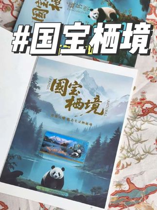 国宝藏书票自然秘境典藏版~限量发行!千万别错过啦#国宝 #藏书票 #熊猫