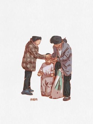 “人穷志不穷,拾荒妈妈言传身教,东西不能白拿” #画一个故事#懂事的让人心疼 #感动瞬间 #拾荒妈妈拒绝免费执意付钱 #画一个故事