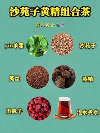 大哥们经常喝的茶#羊藿菟丝沙苑子五味子黄精 #男士滋补 #健康养生 #食疗小妙招