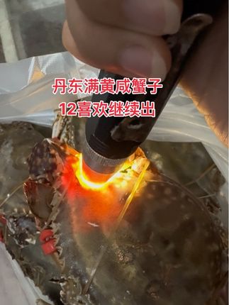 #美食 #螃蟹🦀 #咸蟹子 #一卤鲜咸螃蟹 #潍坊咸蟹子 @抖音 @抖音小助手