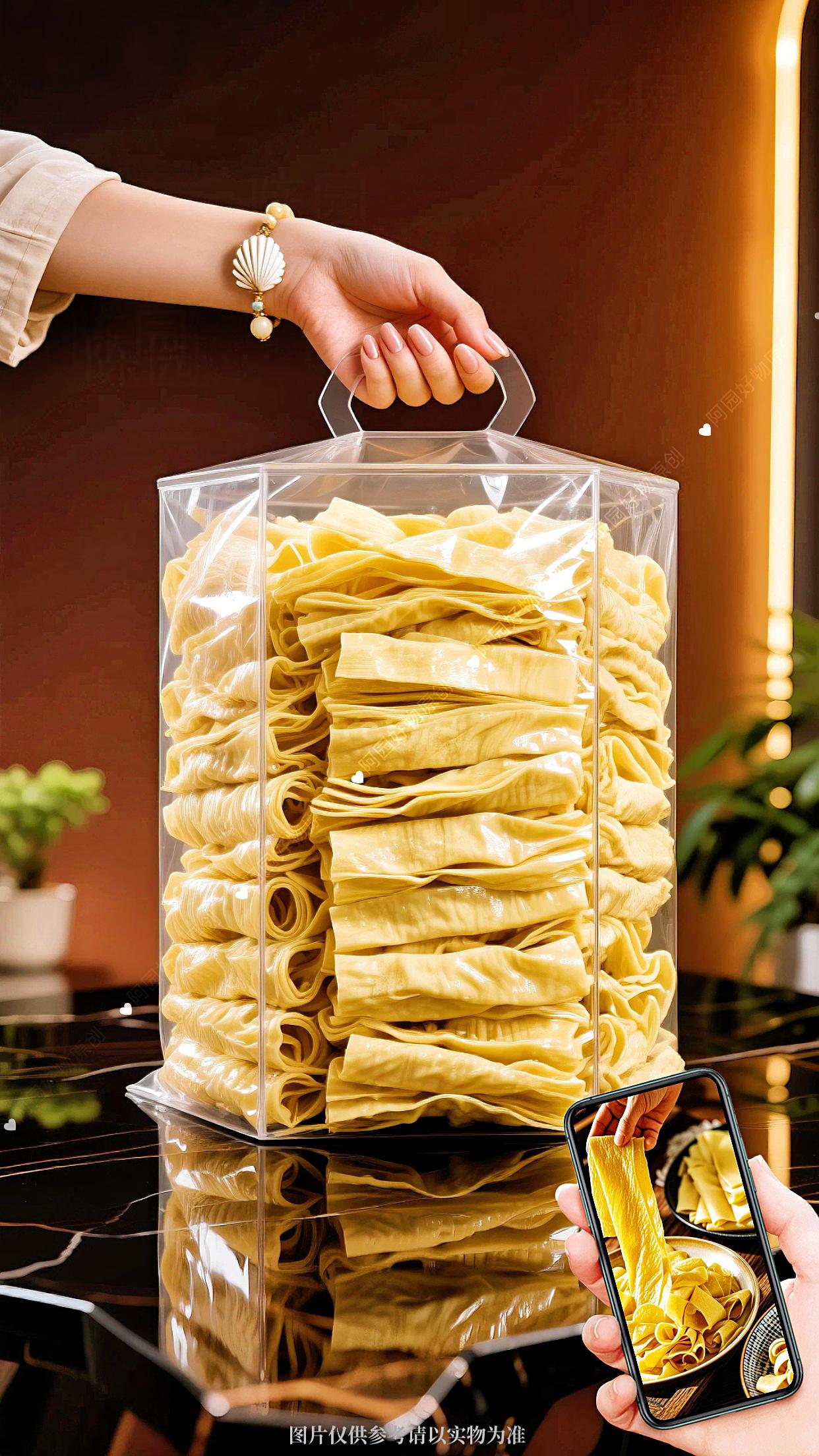 东北五斤大份量手工农家豆皮。一筷豆皮入口,暖意直抵心底, 这是刻在记忆里的治愈滋味。 透光可见的豆皮,藏着中国人世代相传的饮食巧思。 精选黄豆磨成细浆,再以文火耐心熬煮, 方能凝出这张软韧弹滑的“黄金薄片”。 它是清晨早餐里的暖胃搭档,是阖家团圆宴上的经典菜式,更是用最朴素的食材,幻化出的舌尖盛宴。 无论是快炒出香的家常做法,还是融入巧思的创新吃法, 豆皮总能在平淡的日常里,为餐桌添上一份别样的惊喜。 #超便宜超划算 #家乡味道 #豆制品 #家庭美食 #经济实惠好吃不贵